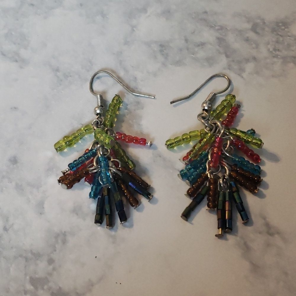 Beaded Earrings - Picture 2 of 3